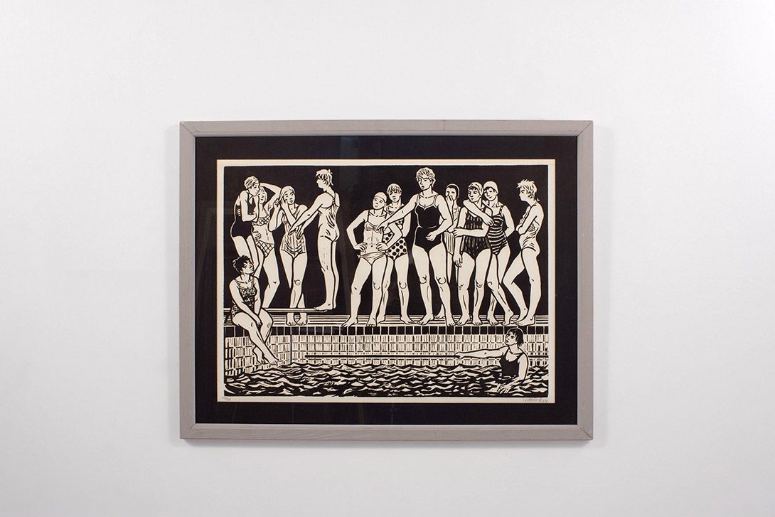 Foto Girls Swimming Team Print by Jürgen Wittdorf 1964 h94x121 3C5