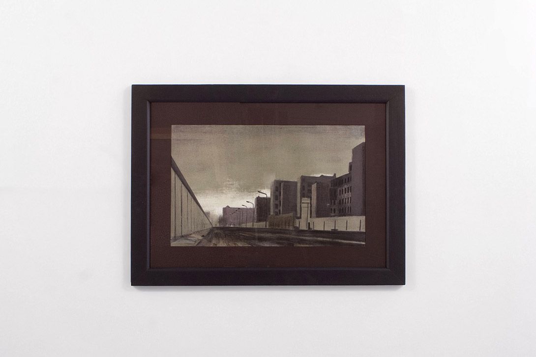 Foto Painting of The Berlin Border Area h67x92 12D18