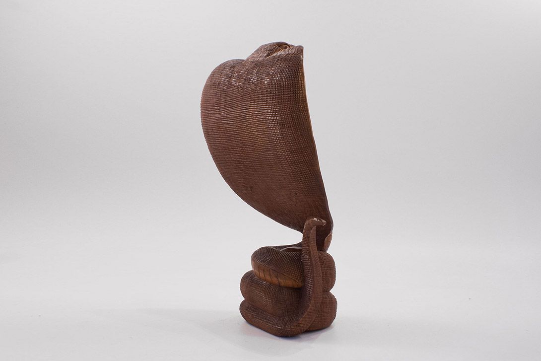 Foto Carved Cobra Sculpture h48cm Africa 1970