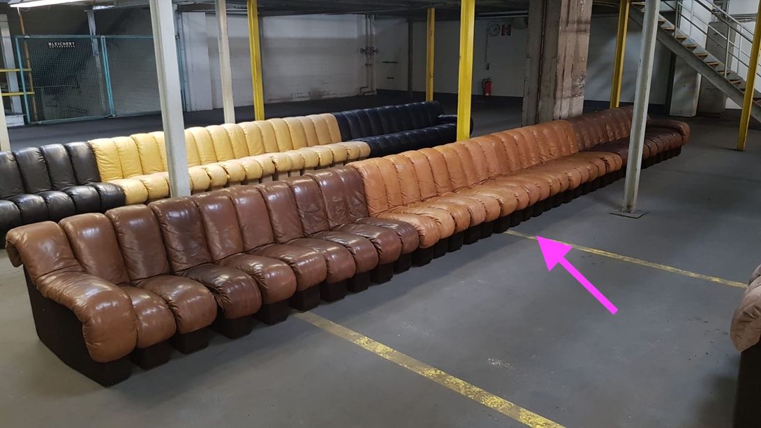 Foto De Sede DS-600 Light Brown Leather Sofa