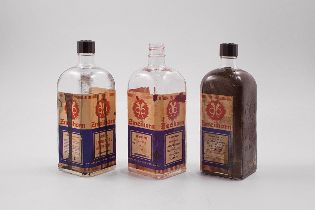 Foto Old Zweihorn Bottle Decoration h25x10x10