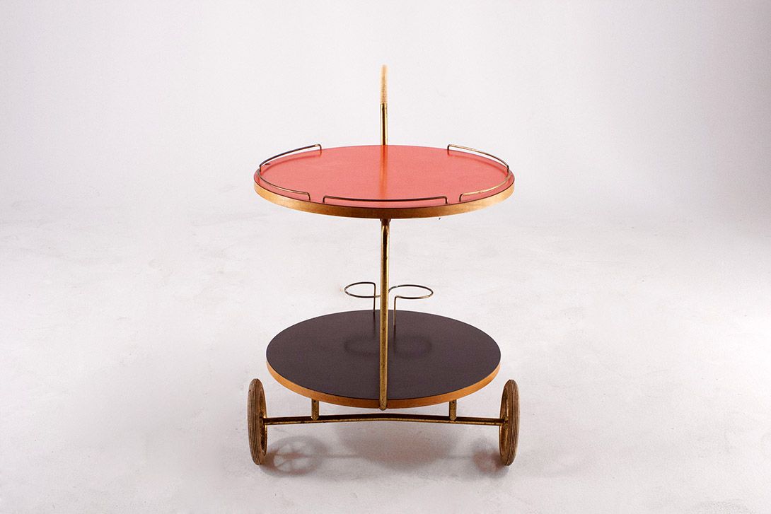 Foto Round Serving Cart Germany 1958 h57x50