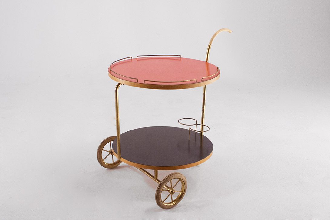 Foto Round Serving Cart Germany 1958 h57x50