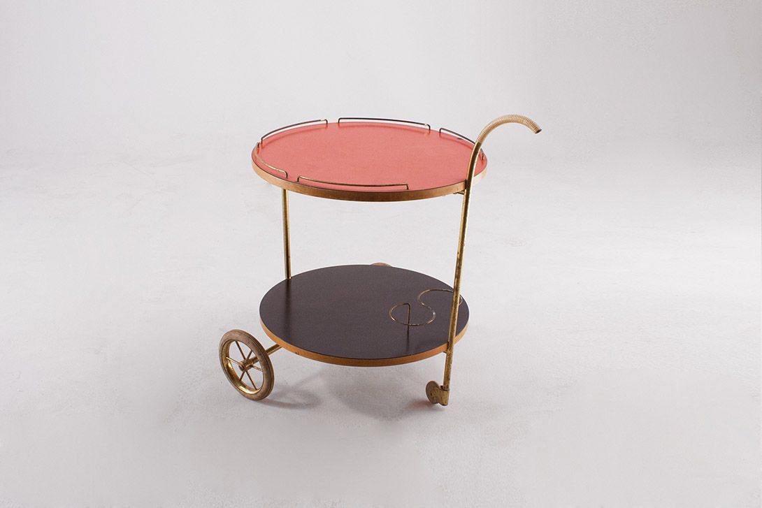 Foto Round Serving Cart Germany 1958 h57x50