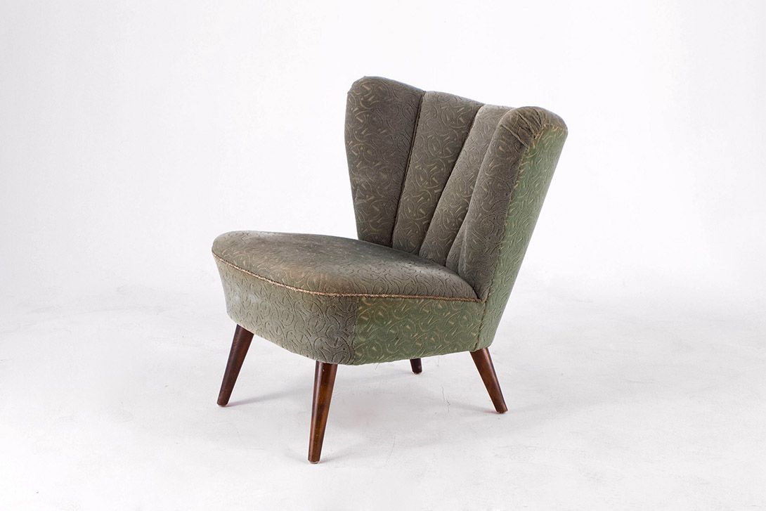Foto Comfortable Velvet Ladys Chair