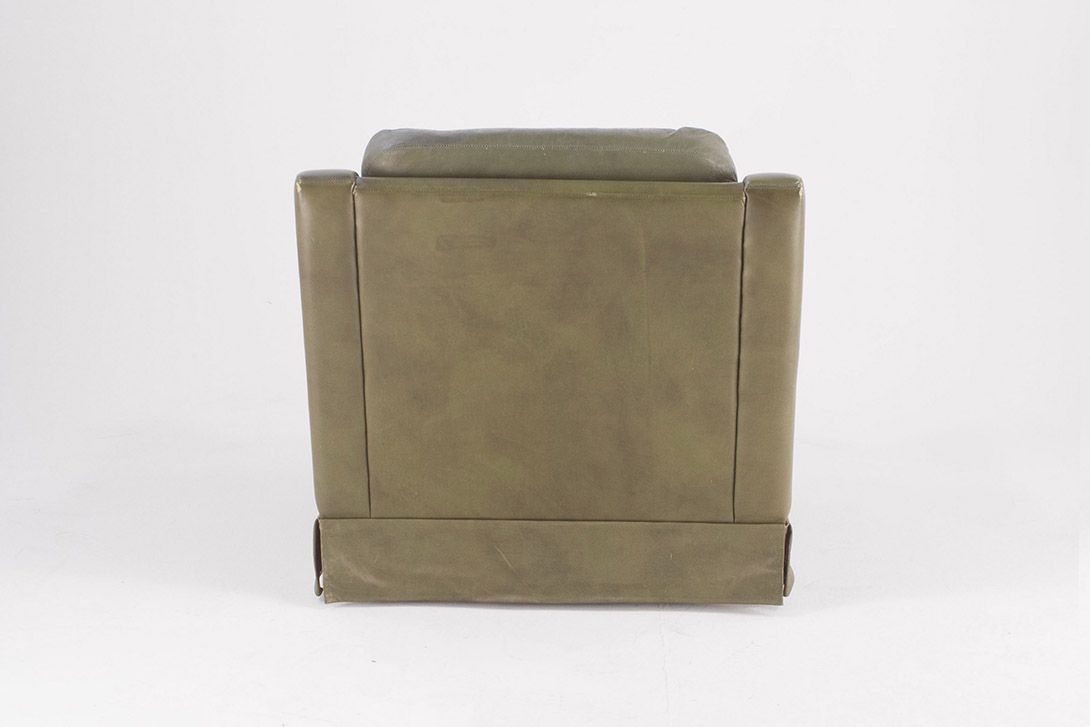 Foto Green Leather Armchair