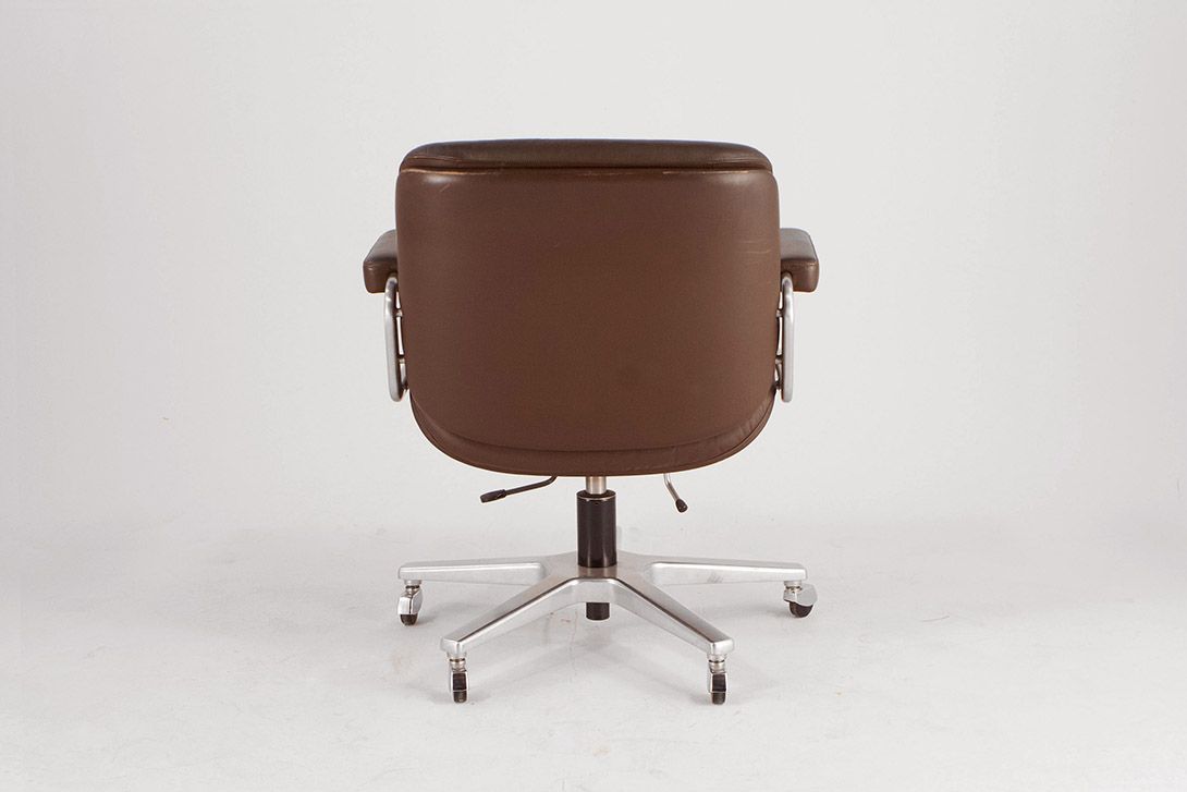 Foto Leather Swivel Chair by Karl Dittert for Stoll Giroflex