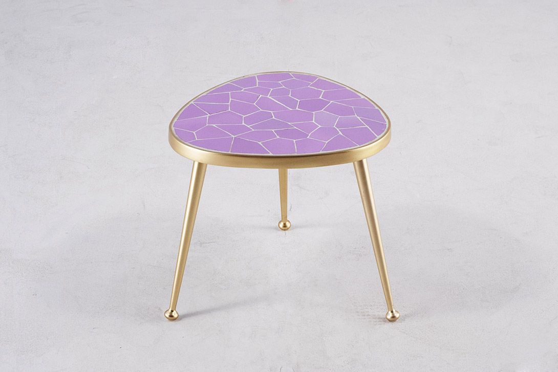 Foto Purple Mosaic Side Table h30x32