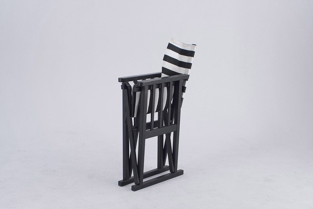 Foto Striped Garden Folding Chair