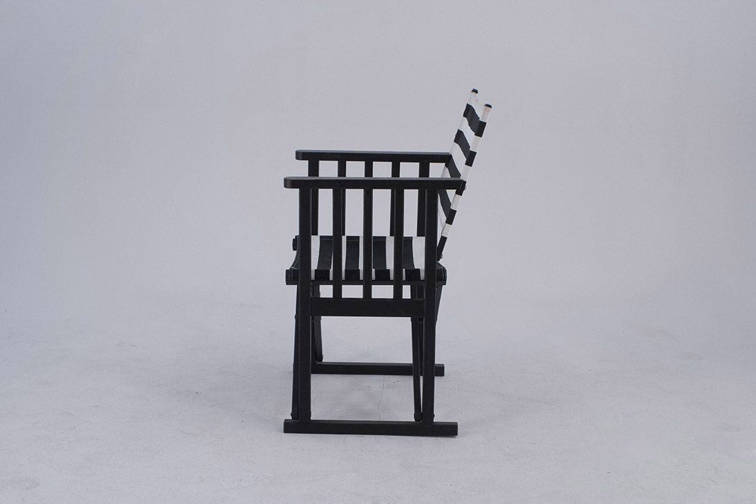Foto Striped Garden Folding Chair