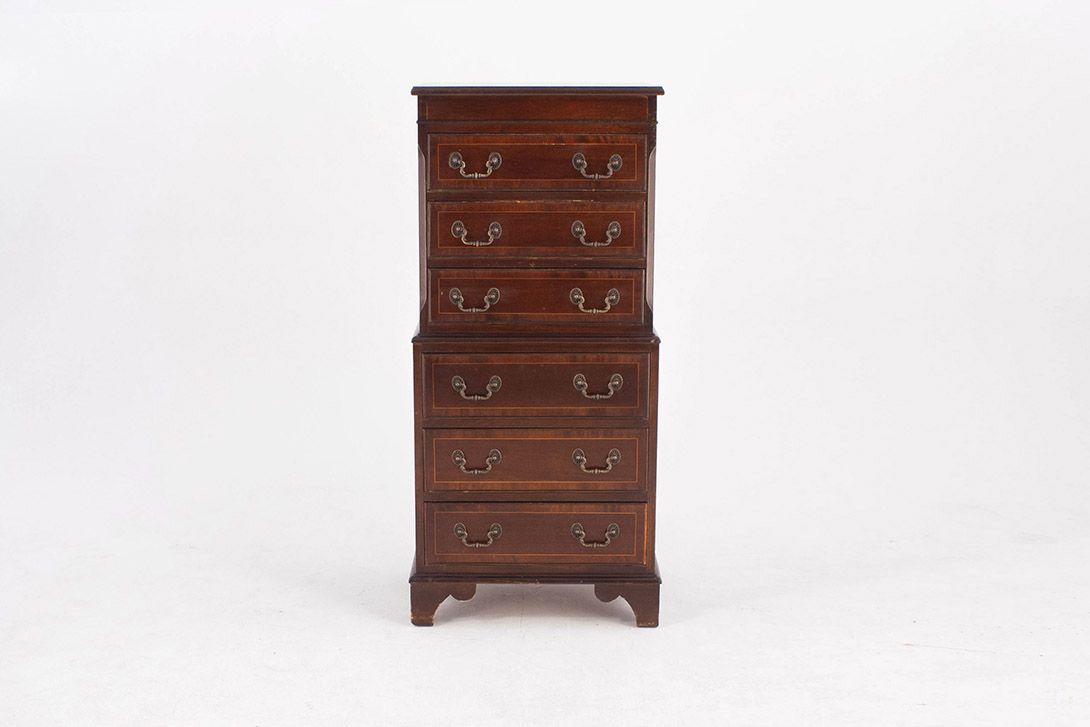 Foto Wooden Cabinet with Six Drawers h115 England 1890