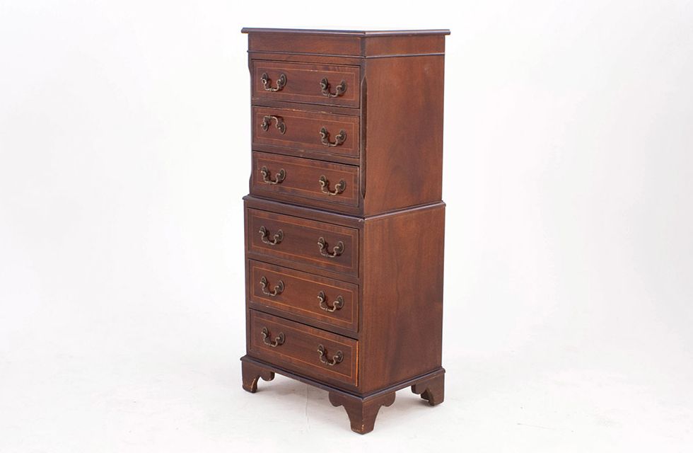 Foto Wooden Cabinet with Six Drawers h115 England 1890