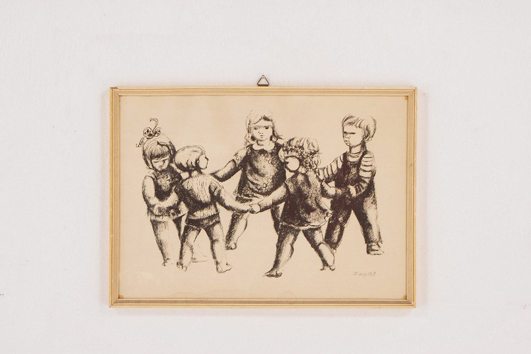 Foto Drawing of Children 1969 h45x61 26E4