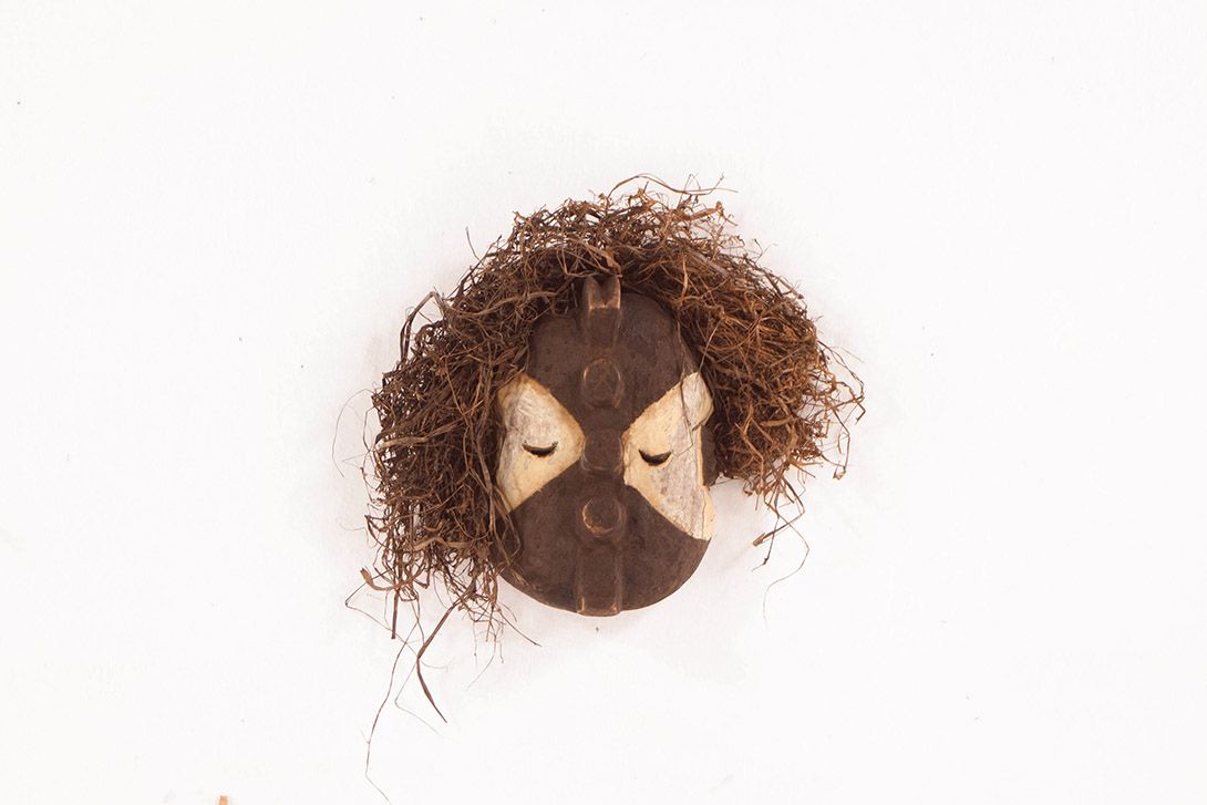 Foto African Mask with Hair h40x40