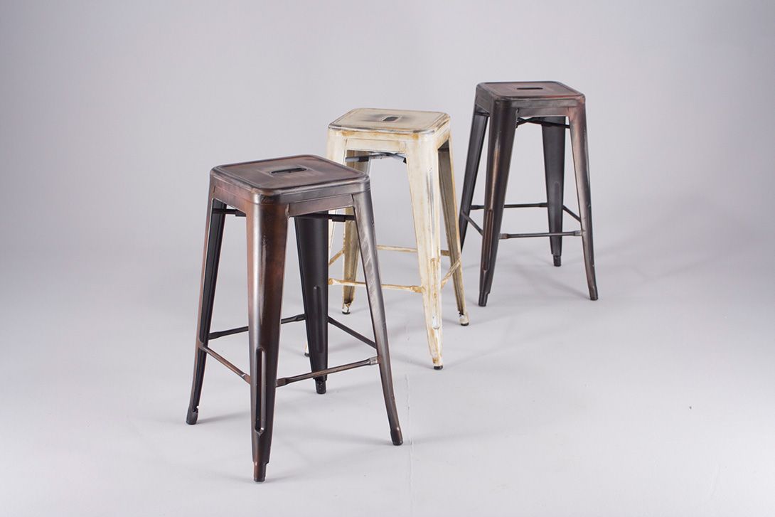 Foto Tolix Bar Stool Creme Brulee h68