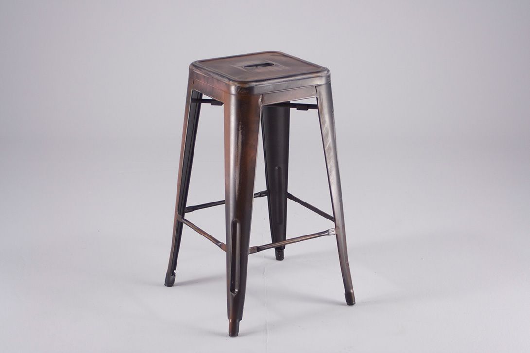 Foto Tolix Bar Stool h68 Chocolate Brownie