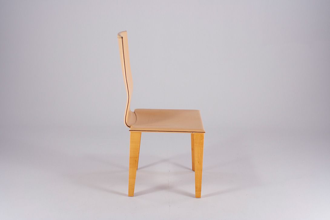Foto Memphis Style Leather Dining Chair