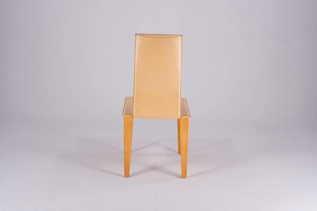 Foto Memphis Style Leather Dining Chair