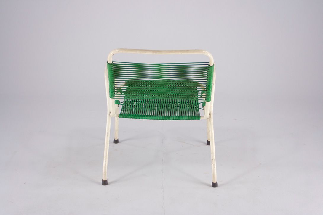 Foto Green Rubber Cord Garden Chair