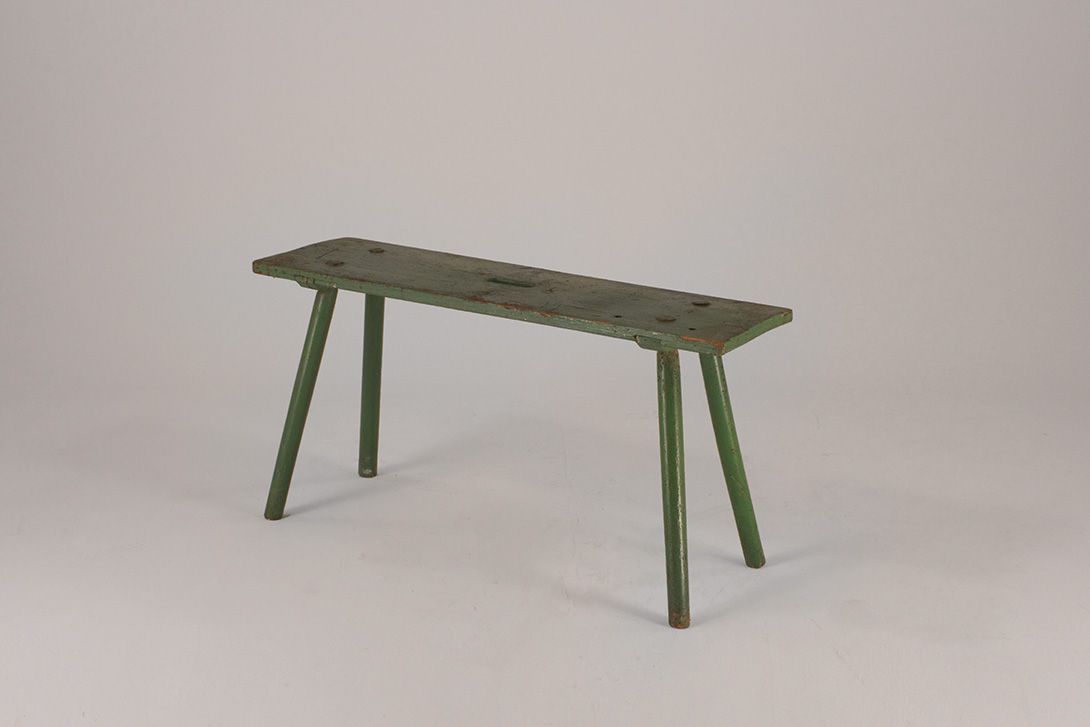 Foto Green Wooden Bench
