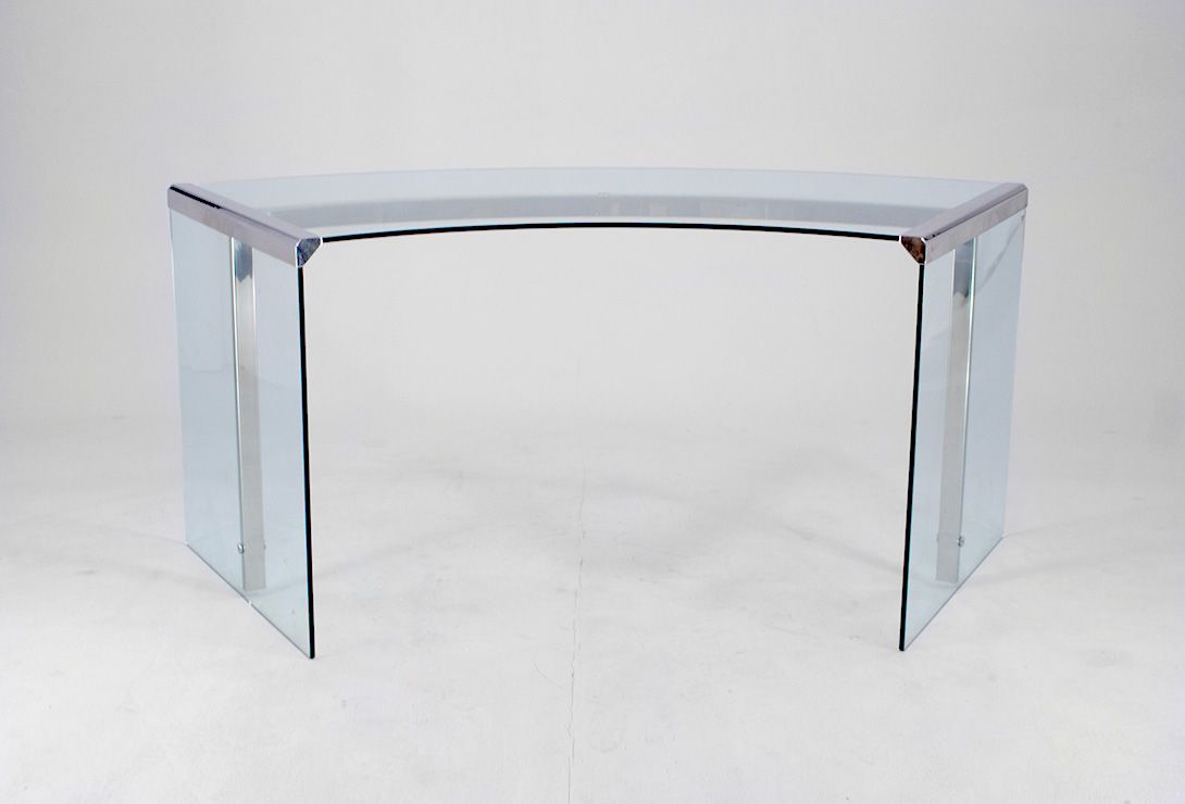 Foto Gallotti and Radice Glass and Chrome Desk h75x167x63