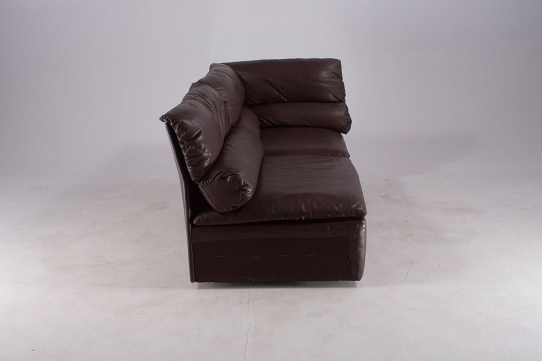 Foto Corner Brown Leather Desede Sofa 1980