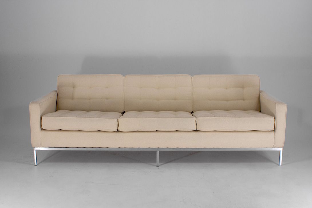 Foto Original Classic Three Seater Beige Fabric h80x230x88