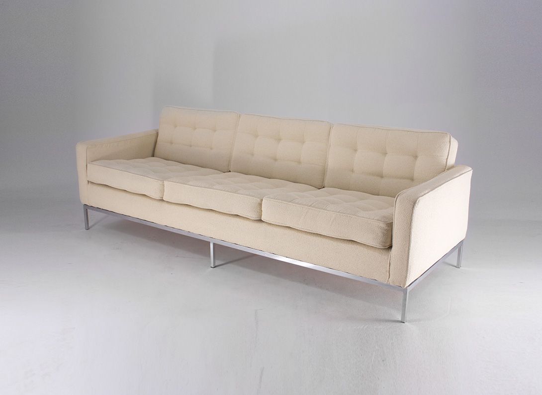 Foto Original Classic Three Seater Beige Fabric h80x230x88