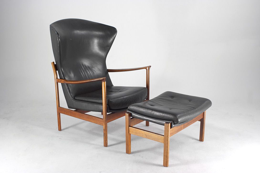 Foto Seaweed Leather Footrest Chair