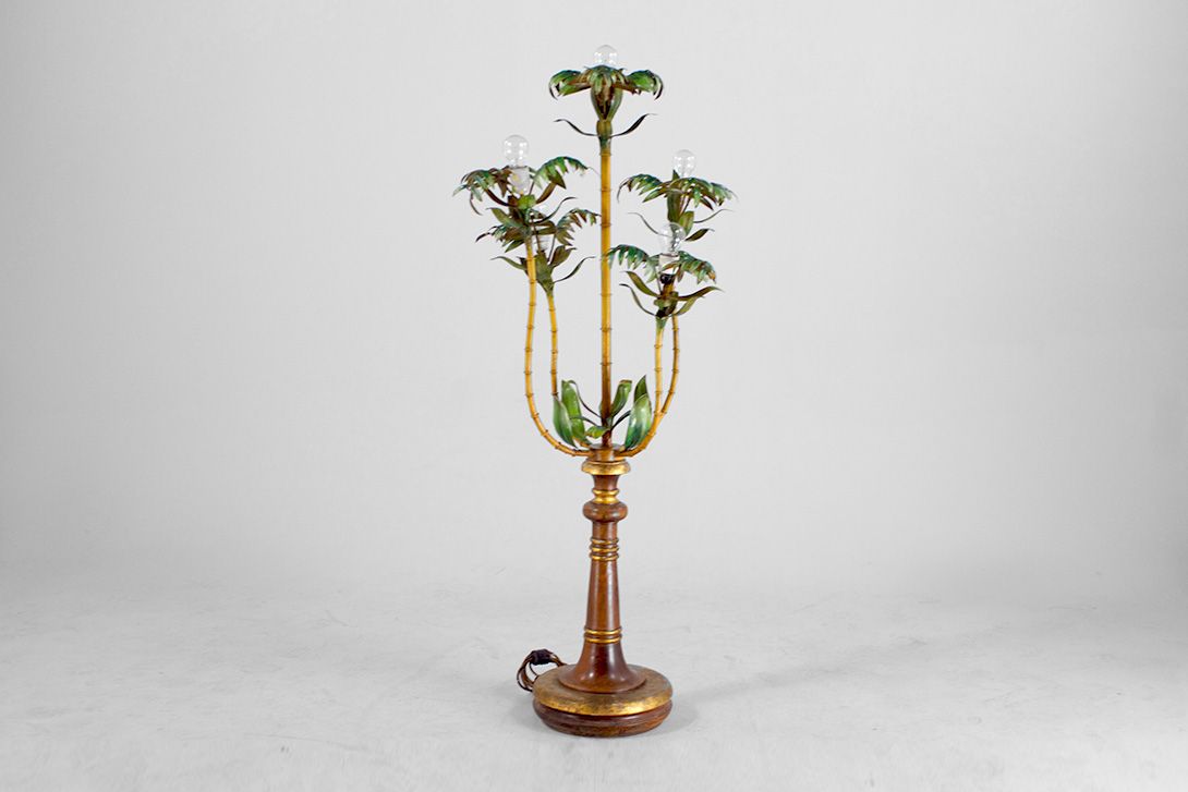 Foto Colonial Floor Lamp Palm Tree h150