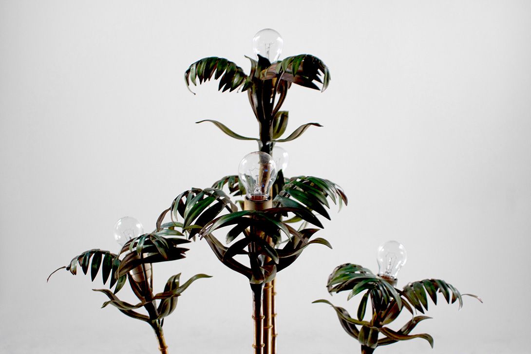 Foto Colonial Floor Lamp Palm Tree h150