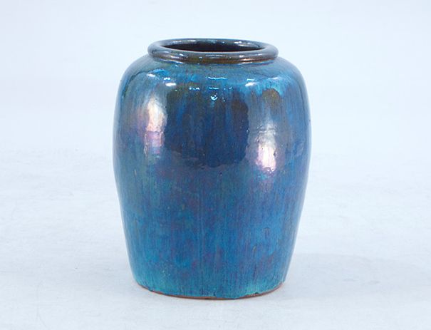 Foto Huge Marine Blue Floor Vase France 1960 h58 B7
