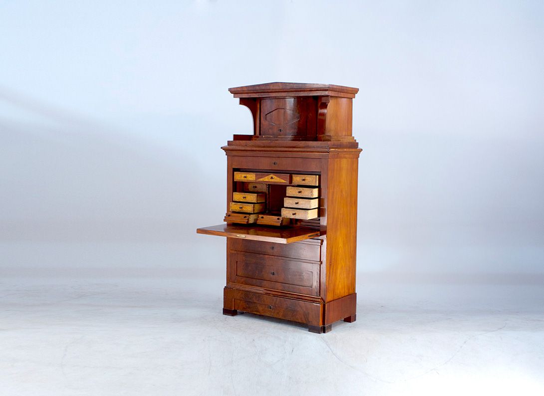 Foto Massive Wood Bureau with many Drawers h200x110x54