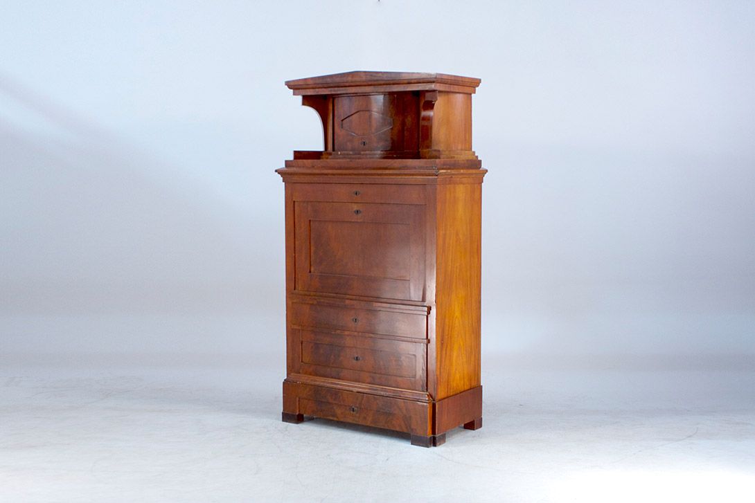 Foto Massive Wood Bureau with many Drawers h200x110x54