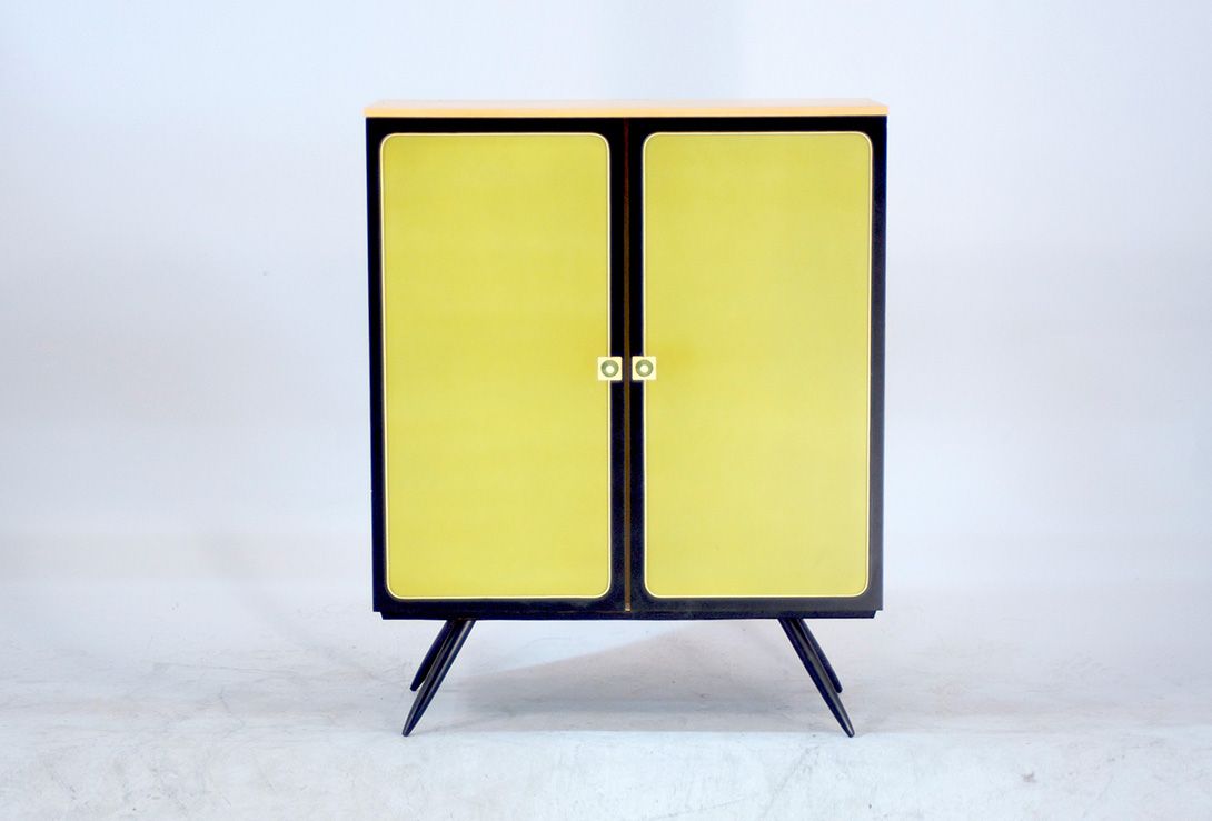 Foto Yellow Many Drawers Highboard h124x100x43