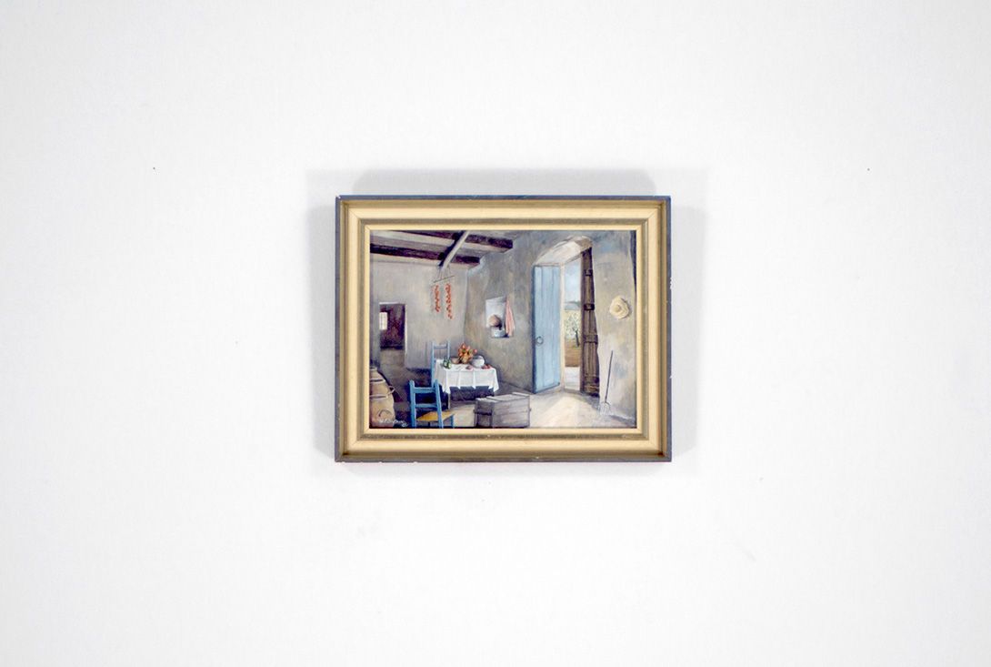 Foto Oil Painting of a Mallorcan Finca h29x49 11A1