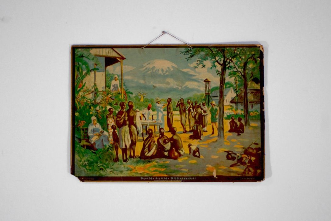 Foto Old African Village Painting 38A10