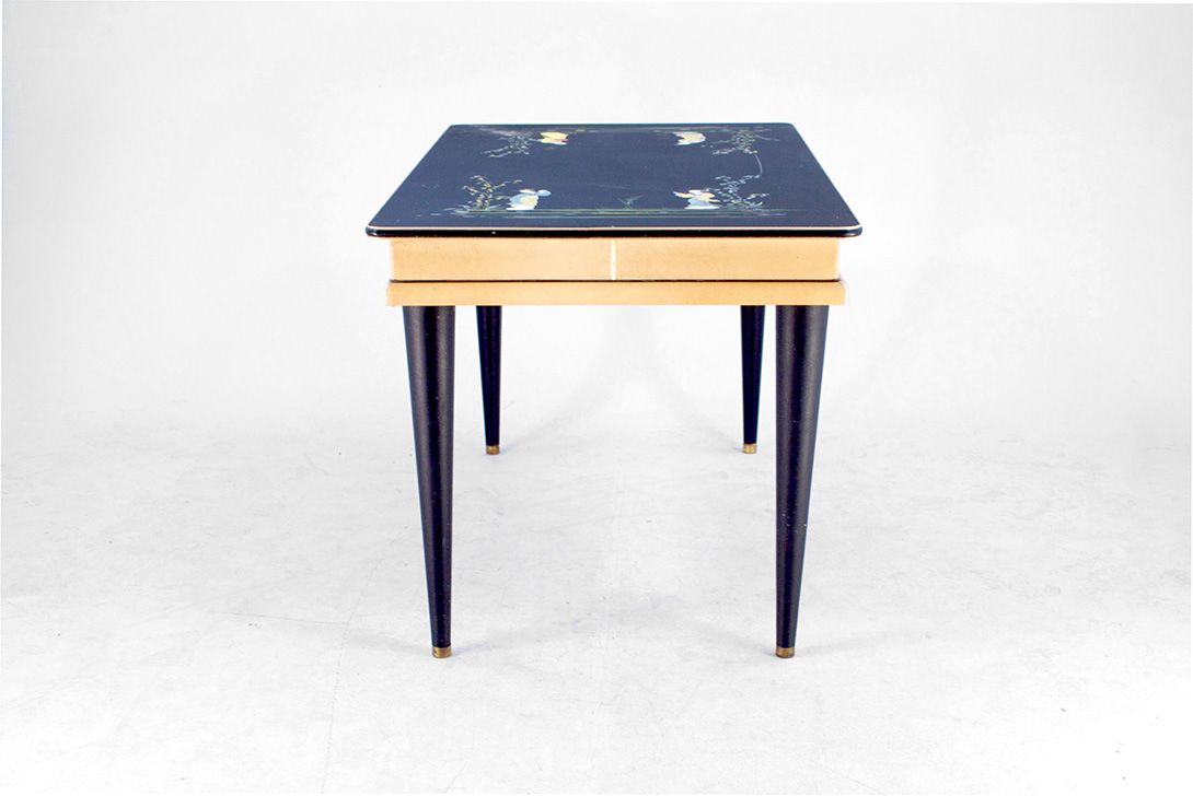 Foto Mascagni Dining Table with Painted Top Italy 1956 h80x142x81