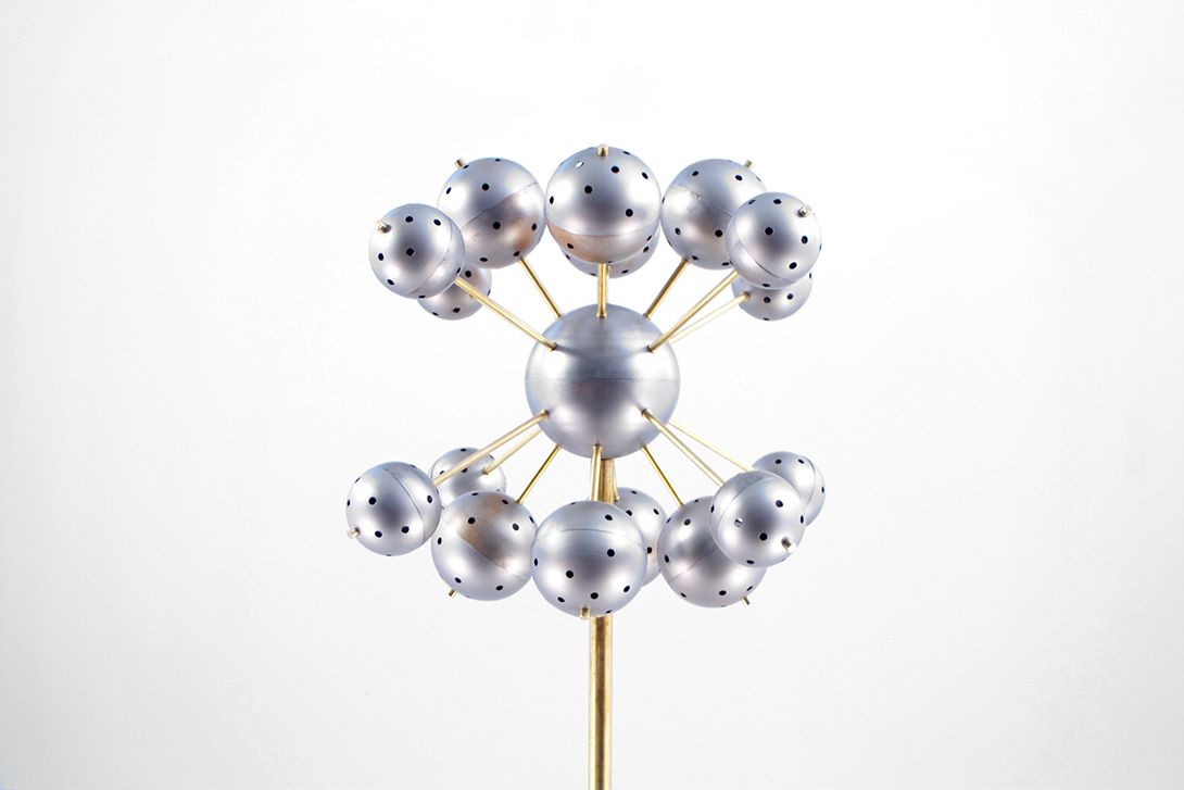 Foto Molecule Floor Lamp with Marble Base h185 E3+