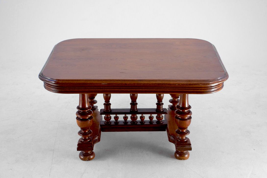 Foto Antique Massive Wooden Side Table h58