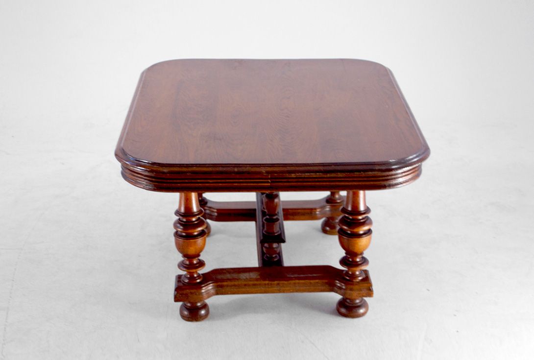 Foto Antique Massive Wooden Side Table h58