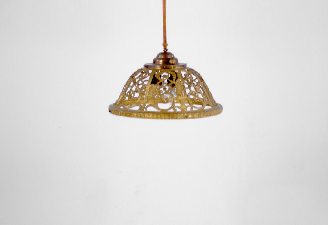 Foto Copper Lamp Industrial France 1790 ø53