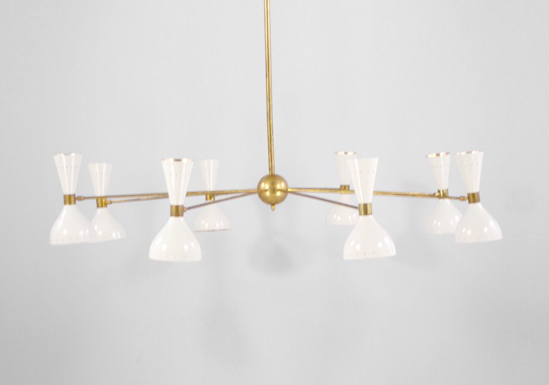 Foto Midcentury Eight-Arm Chandelier h120x147