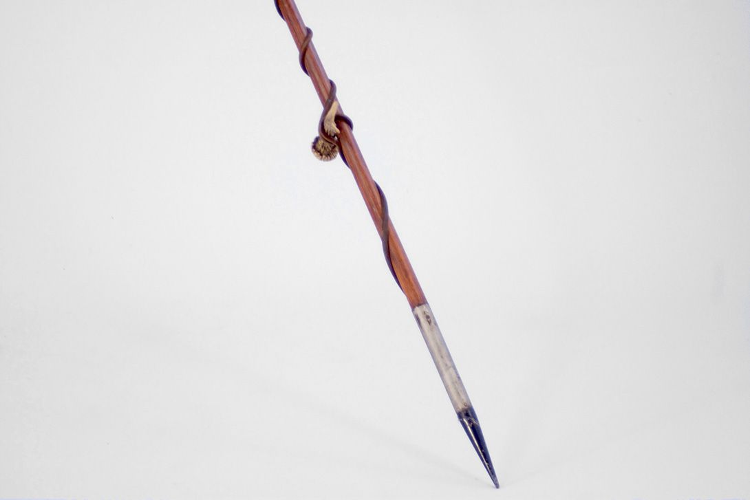Foto Antique Wooden African Spear h254