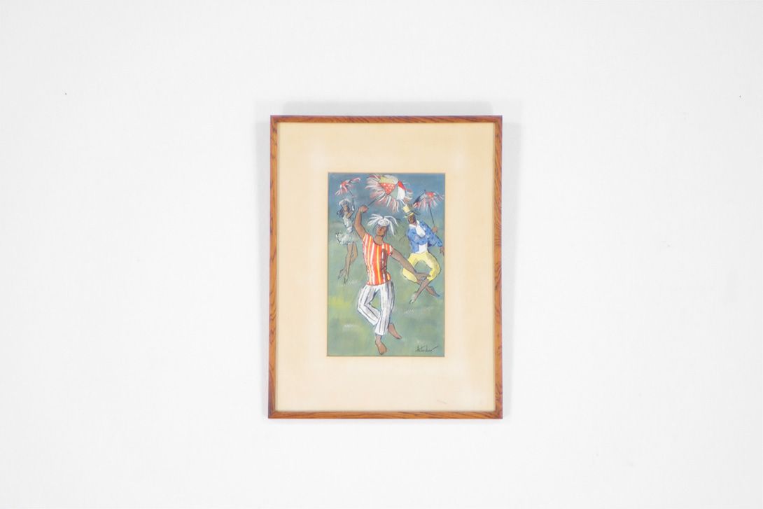 Foto Ballett Carnaval Watercolor Painting 27A11