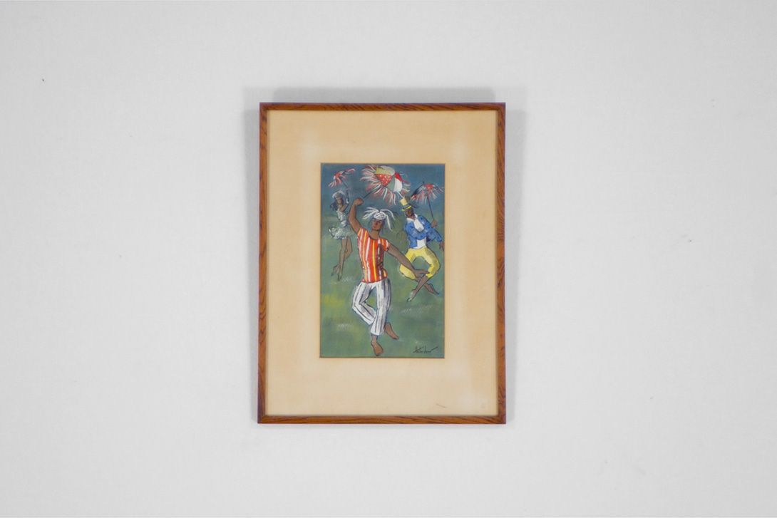 Foto Ballett Carnaval Watercolor Painting 27A11