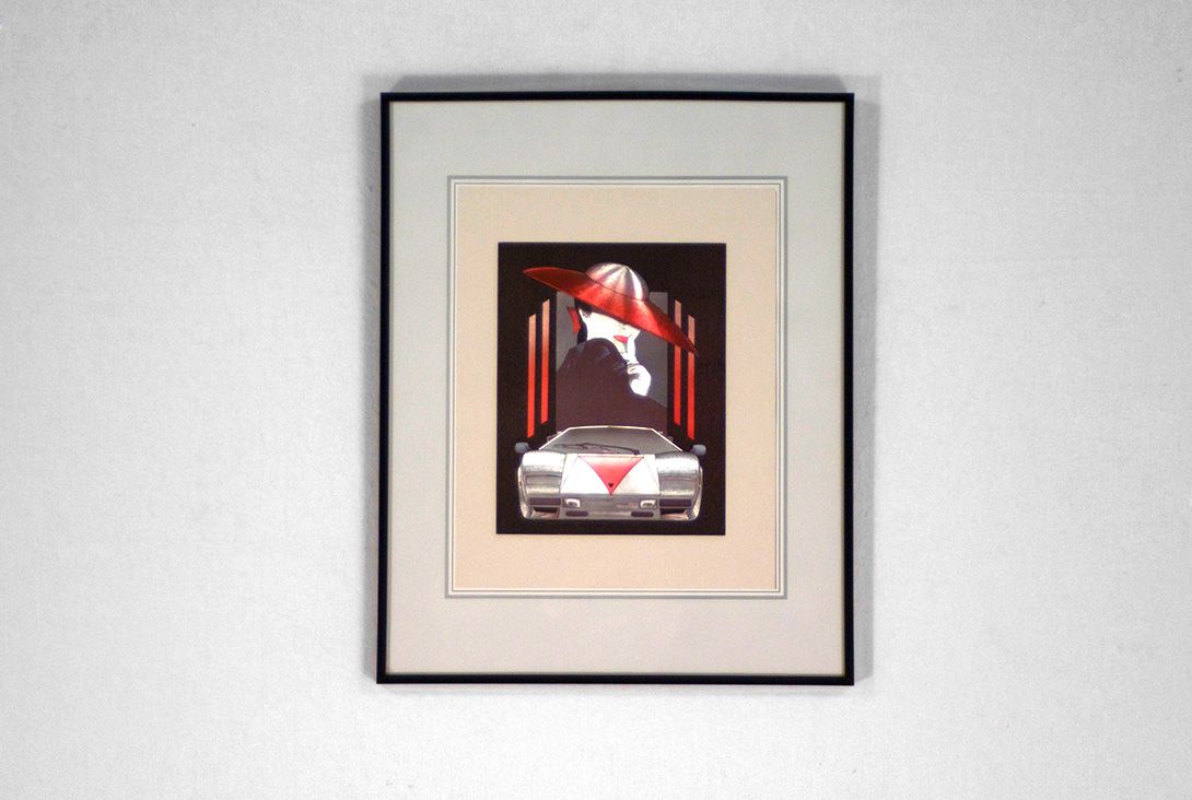 Foto Print Lamborghini Germany 1985 h50x40 16D13