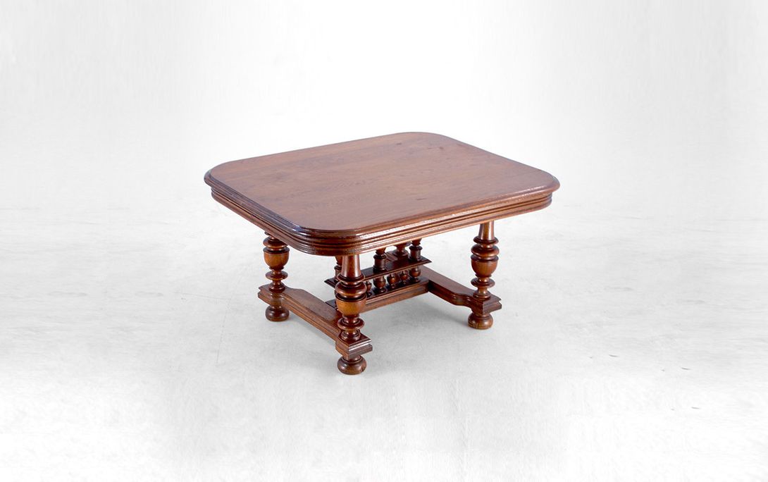 Foto Antique Massive Wooden Side Table h58