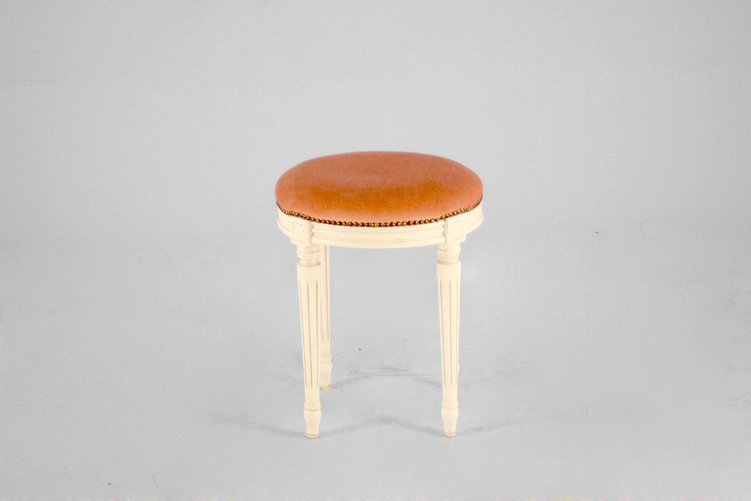 Foto Antique Victorian Velvet Stool Rhineland 1895 h47x40