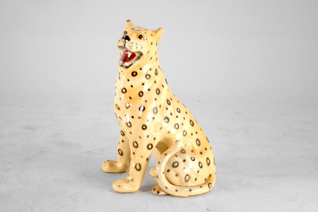 Foto Leopard Porcelain Hollywood Regency H75x55x40
